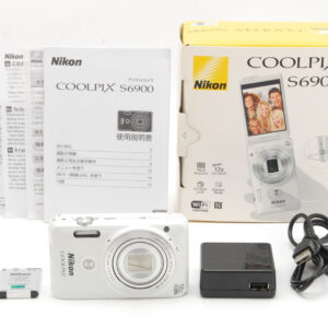 【MINT- BOXED】Nikon COOLPIX S6900 16.0MP White Compact Digital Camera From JAPAN