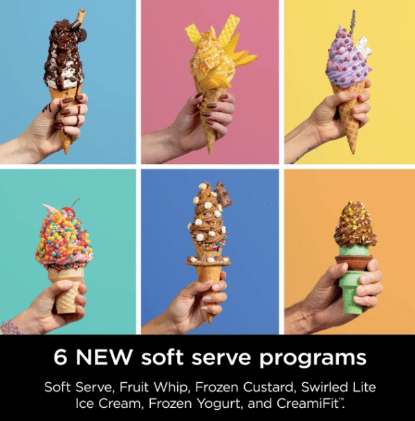 Ninja Swirl™ by CREAMi® Soft Serve & Ice Cream Machine With 2 Additional Pints - Image 6