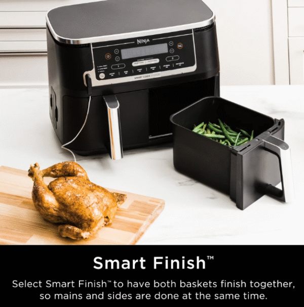 Ninja® Foodi® 6-in-1 Smart 10-qt. 2-Basket Air Fryer - Image 4